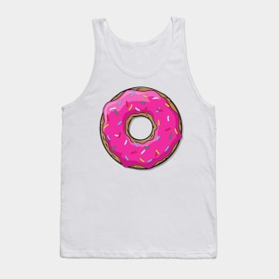 Pink Donut, Doughnut, Icing, Sprinkles, Frosting Tank Top